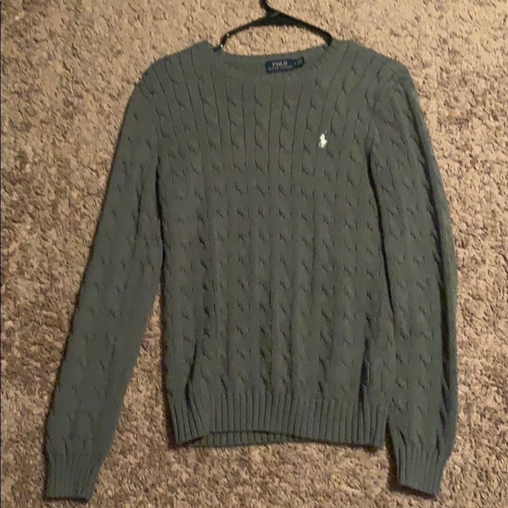 knitted polo sweater